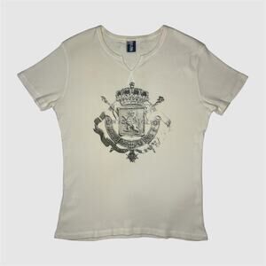 Jean Paul Gaultier 00s Gothic Ribbed Baby Tee